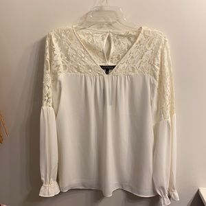 NWT Express Cream Lace Blouse